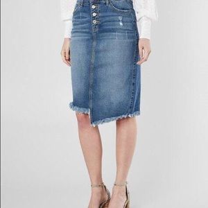 KanCan Knee Length Denim Skirt XL